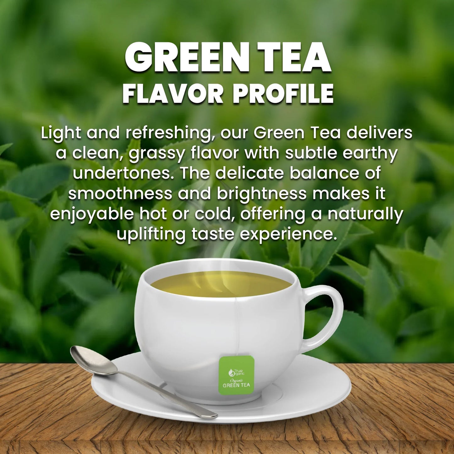 True Organic Premium Ceylon Green Tea, 100 Tea Bags