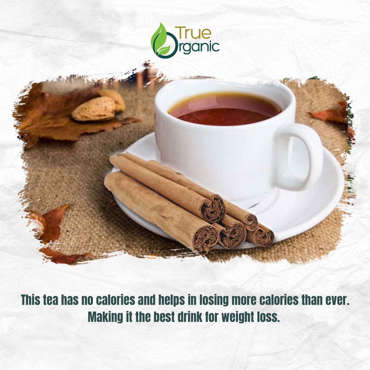 True Organic Cinnamon Powder 16 Oz