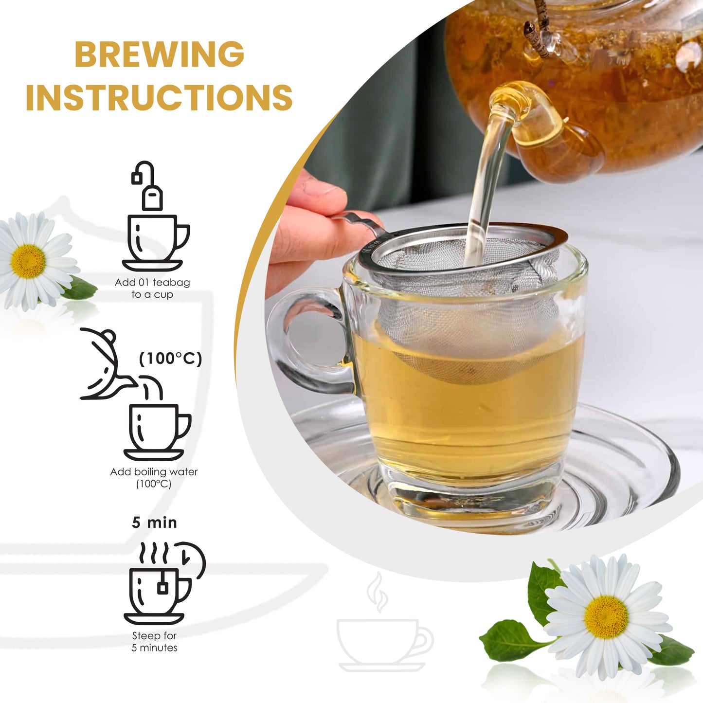 True Organic Chamomile Tea, 100 Tea Bags