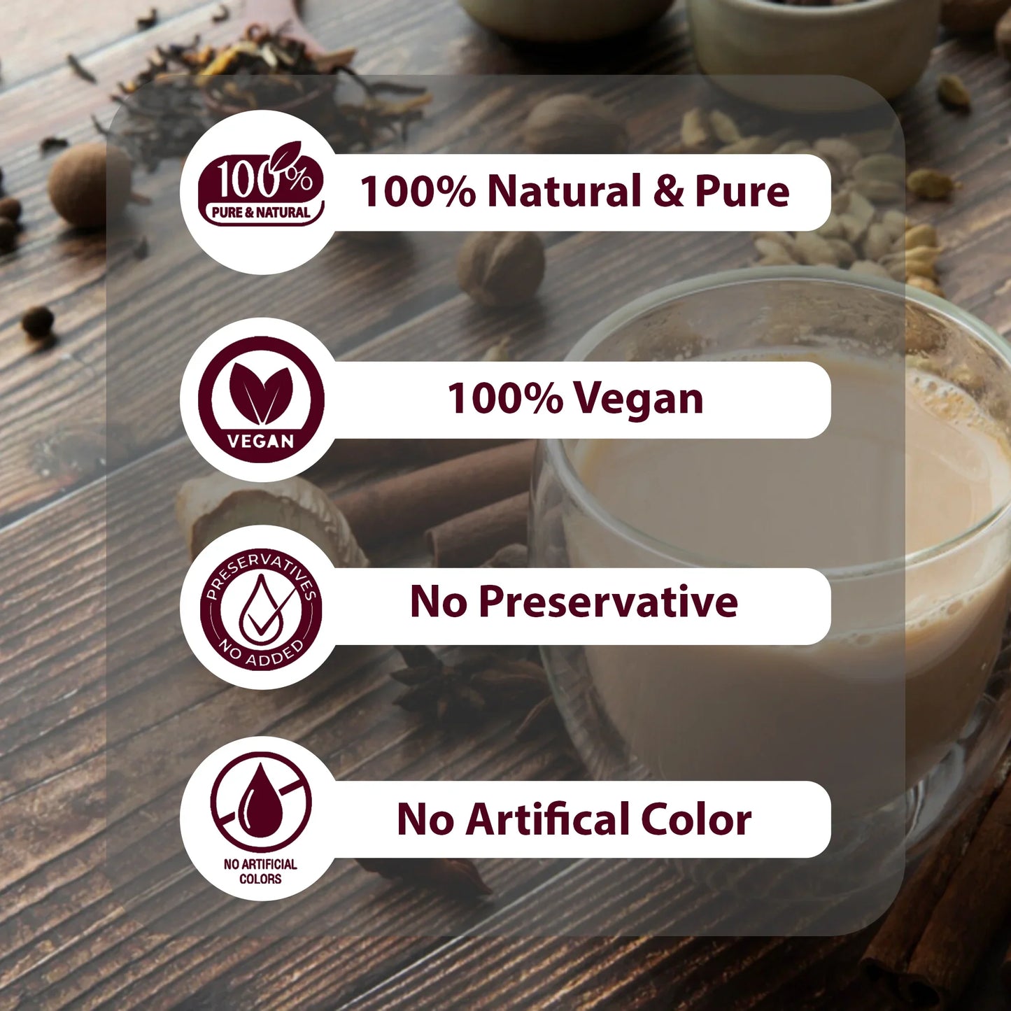 True Organic Chai Black Tea, Premium Ceylon Tea, 100 Tea Bags