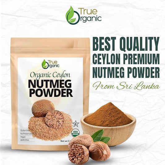 True Organic Nutmeg Powder 3.5 Oz