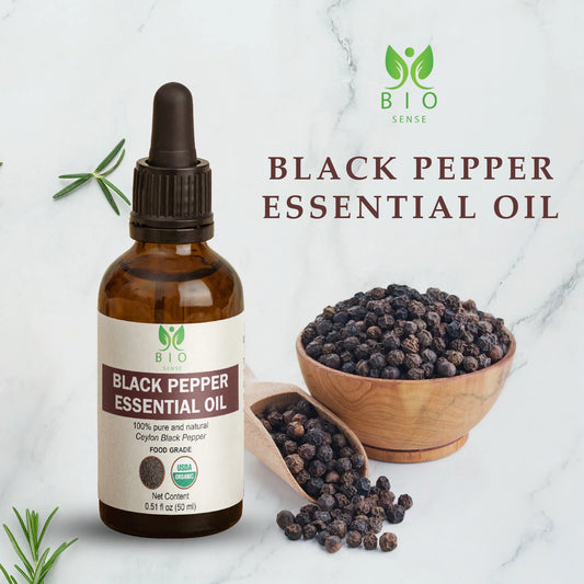 Bio Sense Black Pepper Essential Oil 15 mL (0.5 Fl Oz)