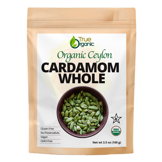 True Organic Cardamom Whole 3.5 oz