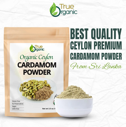 True Organic Cardamom Powder 3.5 Oz