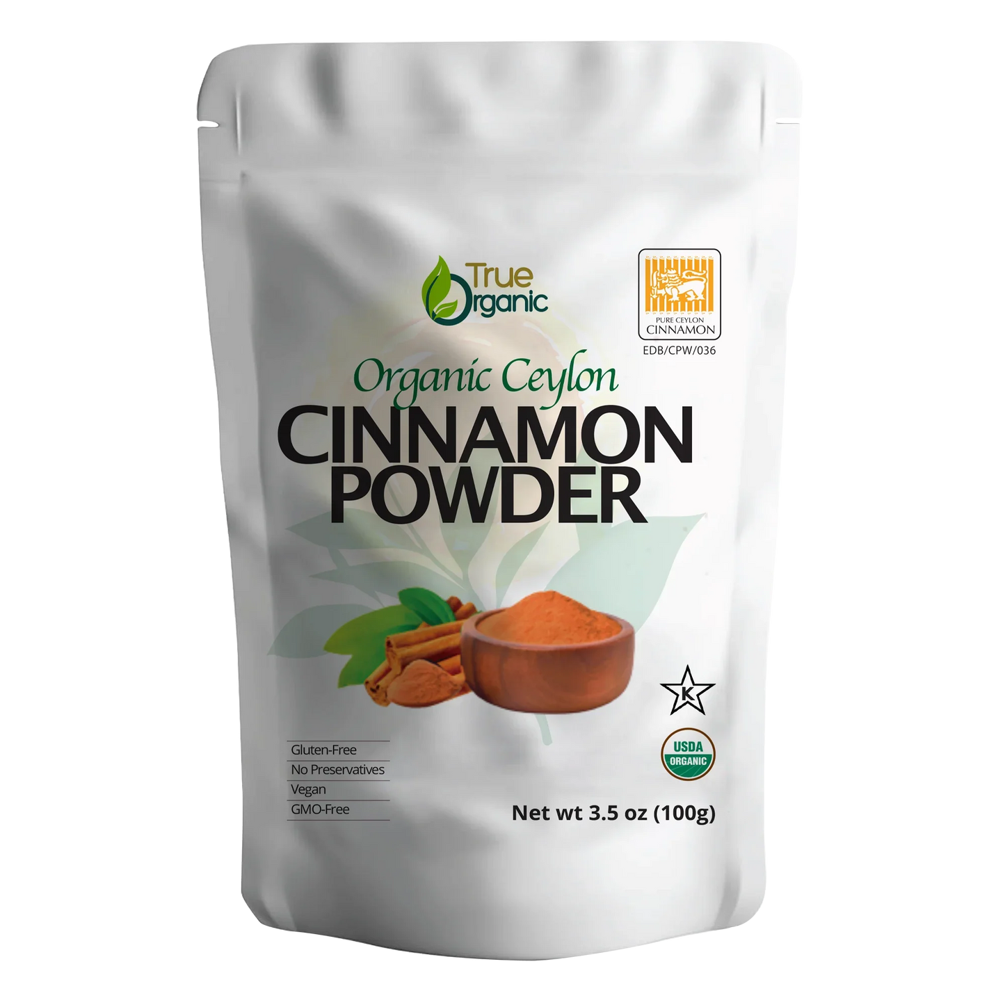 True Organic Cinnamon Powder 3.5 Oz