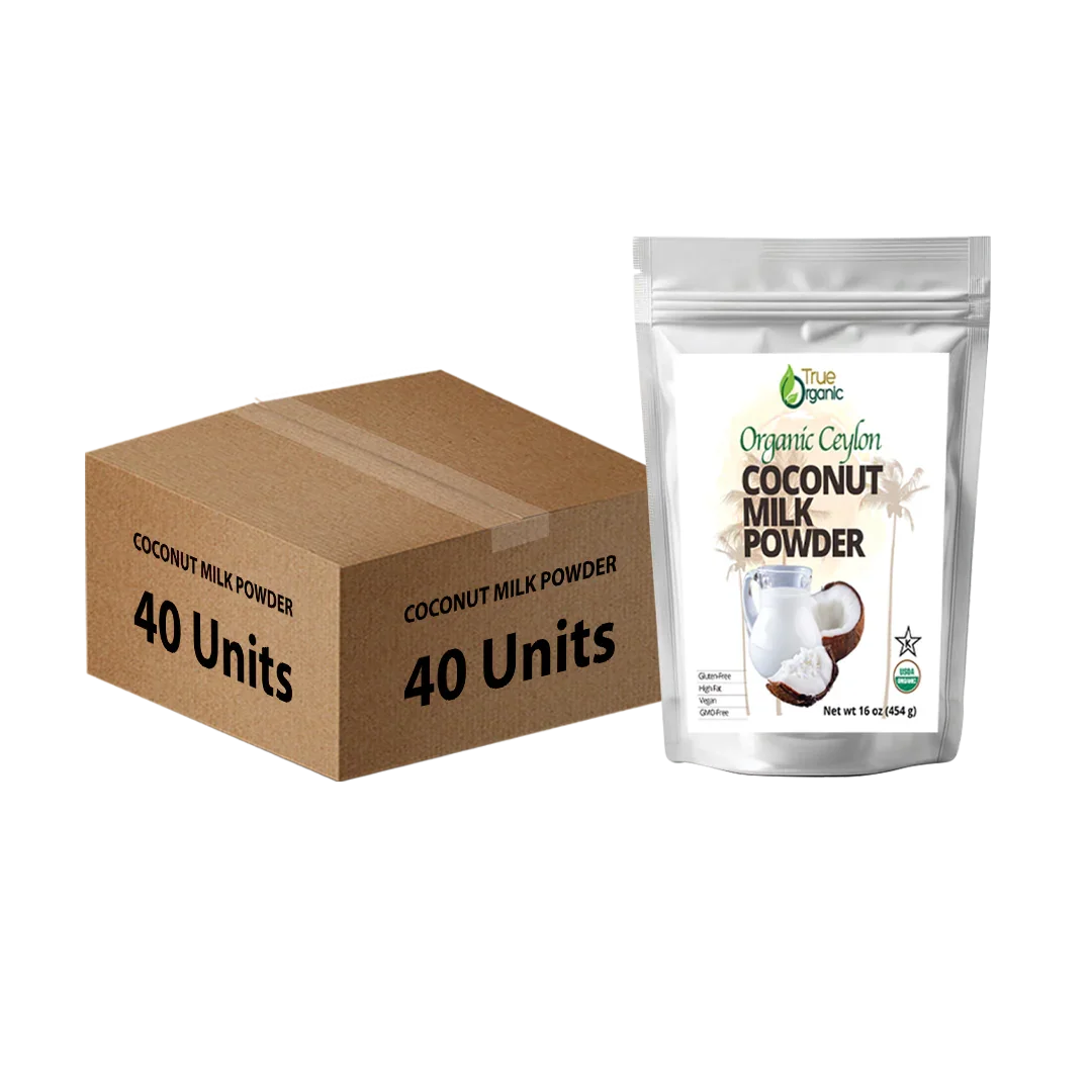 True Organic Ceylon Coconut Milk Powder, 1 Pound Bulk Pack, ( 40 Units )