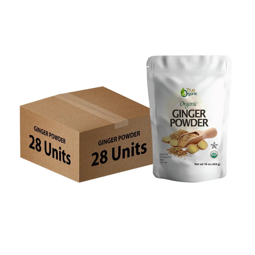 True Organic Ceylon Ginger Powder, 1 Pound(28 Units)