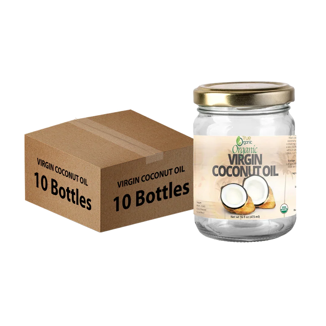 True Organic Virgin Coconut Oil, 16 fl oz Bulk Pack, ( 10 Units )