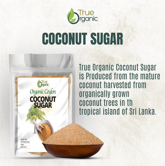 True Organic Coconut Sugar 2 lb | USDA Organic & Kosher Certified