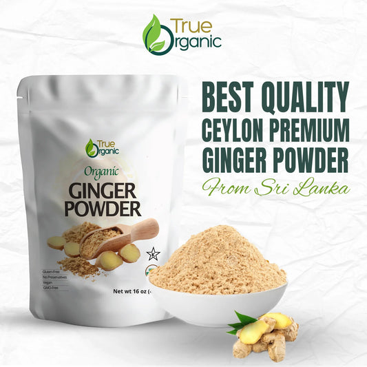 True Organic Ceylon Ginger Powder 16 Oz