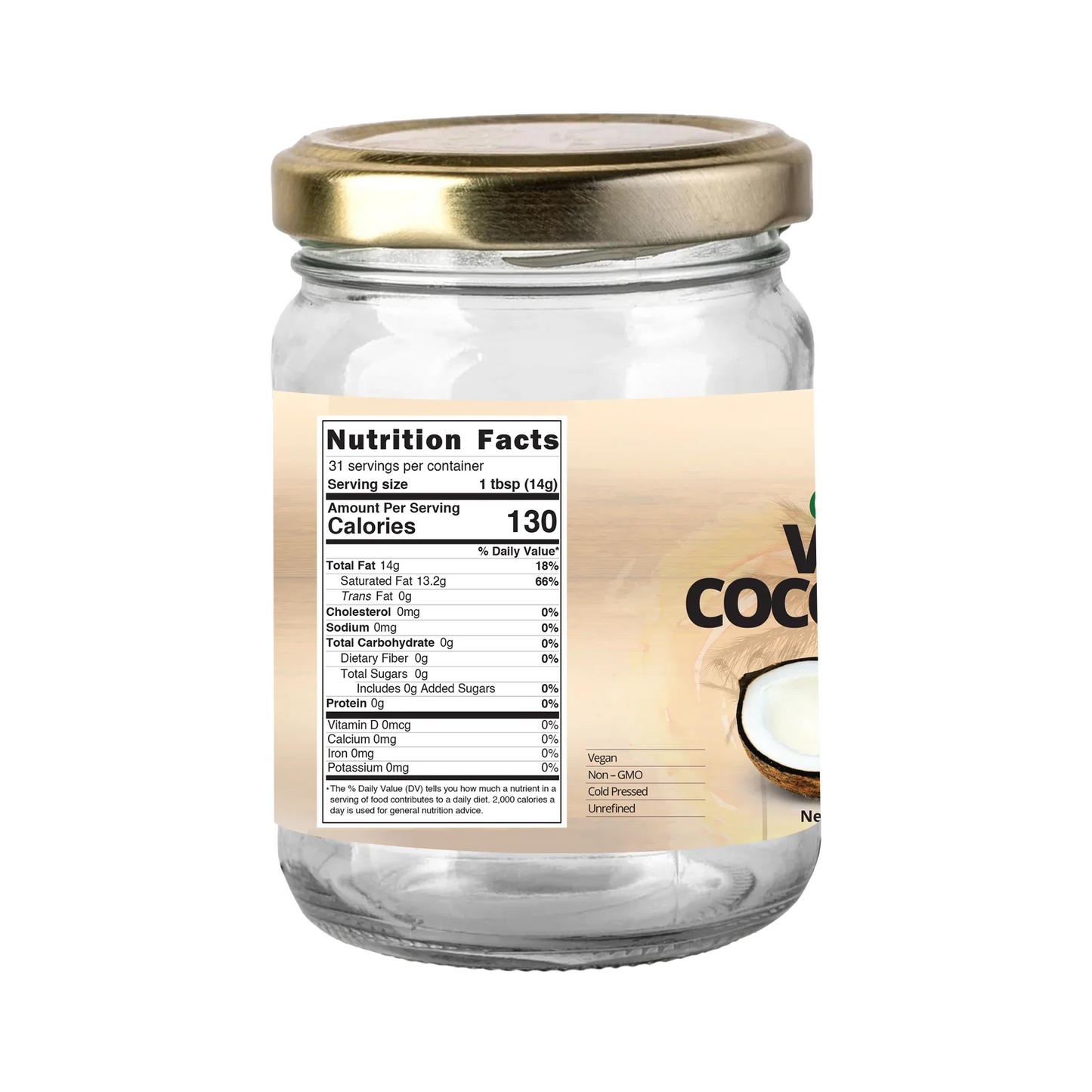 True Organic Ceylon Virgin Coconut Oil, 16 fl oz