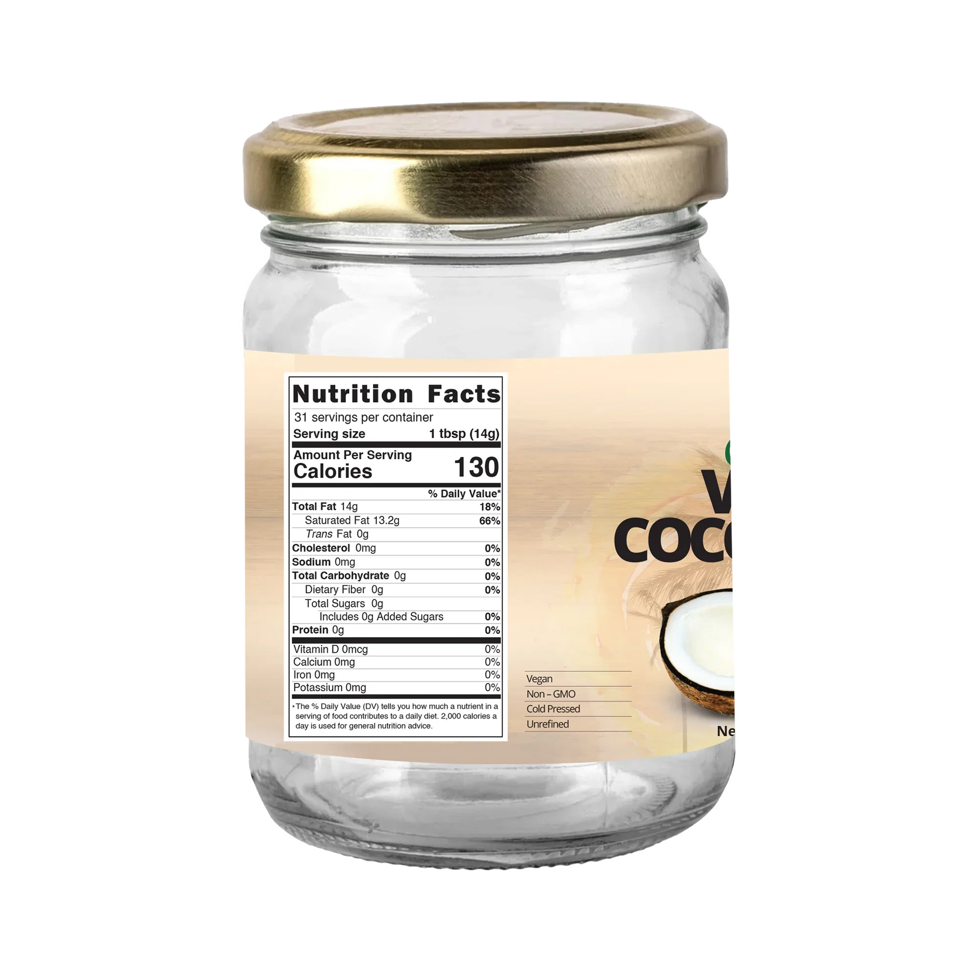 True Organic Ceylon Virgin Coconut Oil, 16 fl oz - True Organics