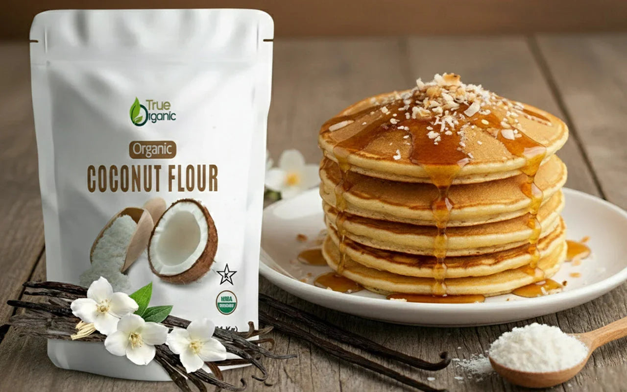 Vanilla Bean Coconut Flour Pancakes