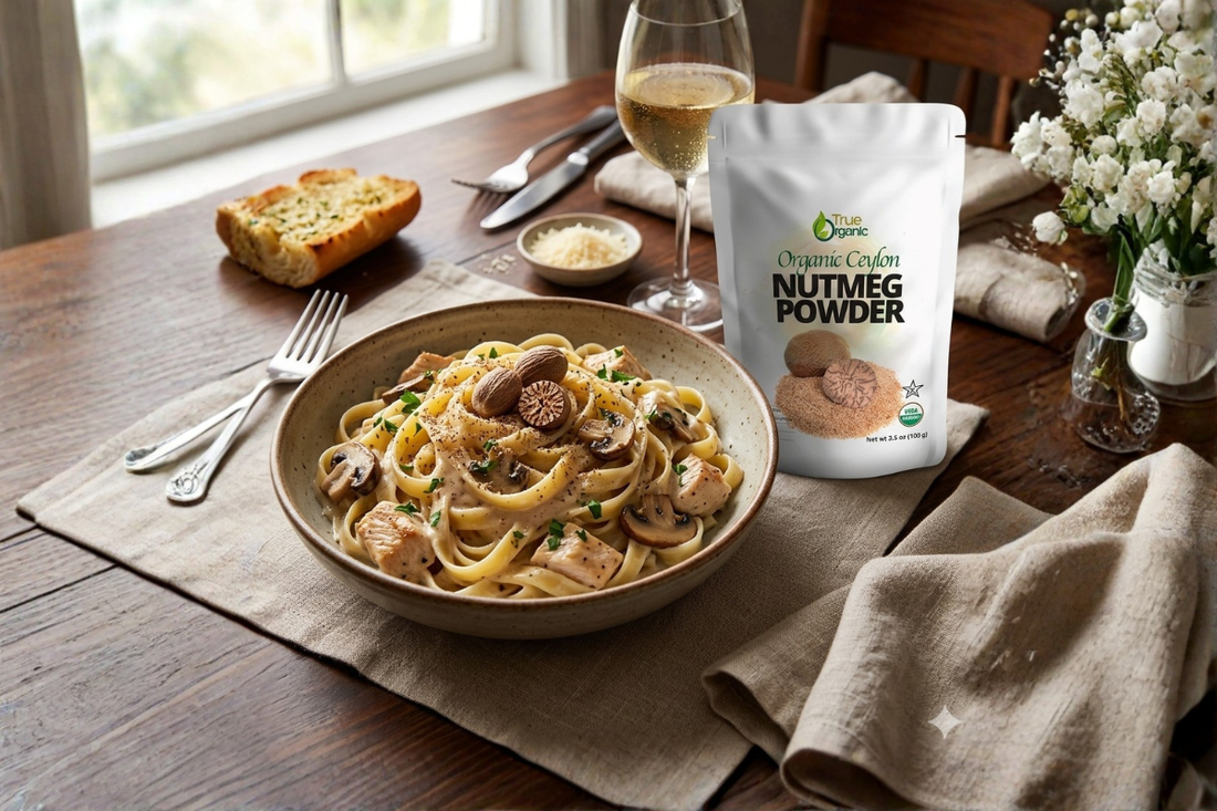 Nutmeg Creamy Chicken Pasta (USA-Style Meal)