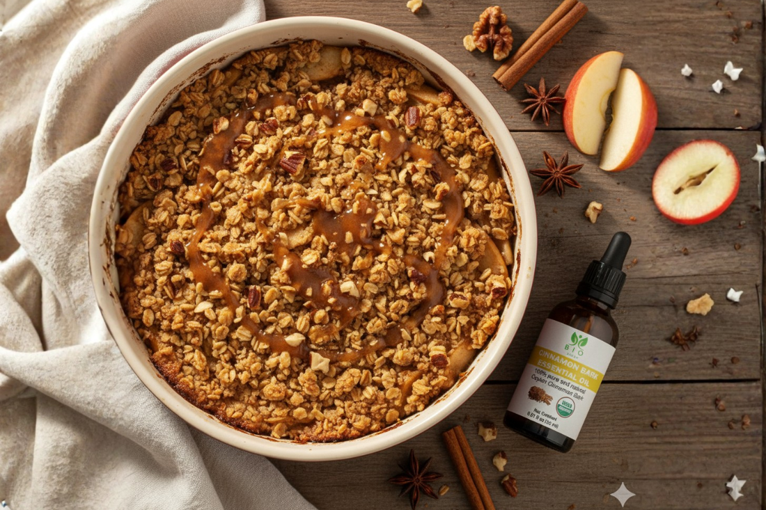 Warm Cinnamon Bark Oil Apple Crisp