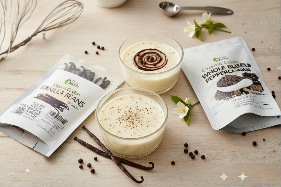 Vanilla Bean & Black Pepper Panna Cotta