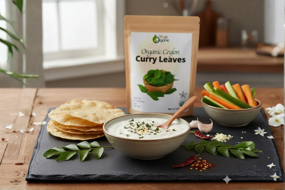 Curry Leaves & Garlic Yogurt Dip
