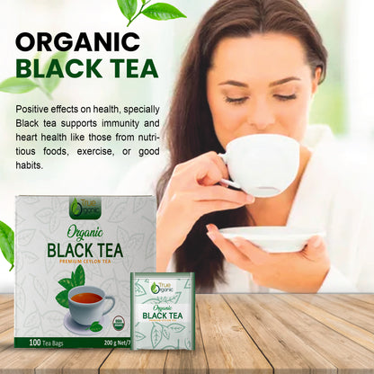 True Organic Premium Ceylon Black Tea, 100 Tea Bags