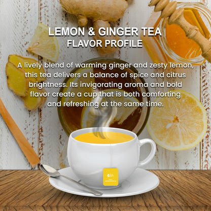 True Organic Lemon & Ginger Tea, 100 Tea Bags