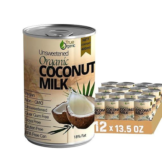 True Organic Unsweetened Coconut Milk 13.5 fl oz