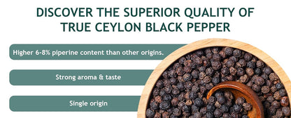 True Organic Black Peppercorns Whole 16 Oz