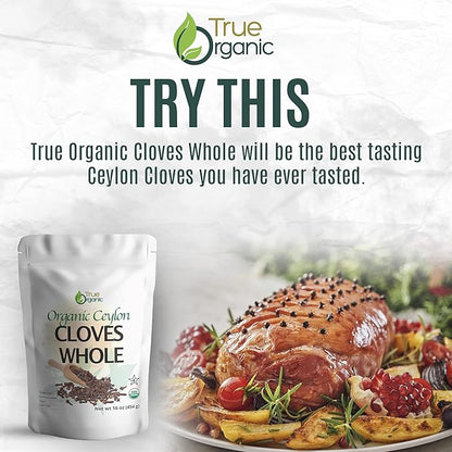 True Organic Cloves Whole 16 Oz