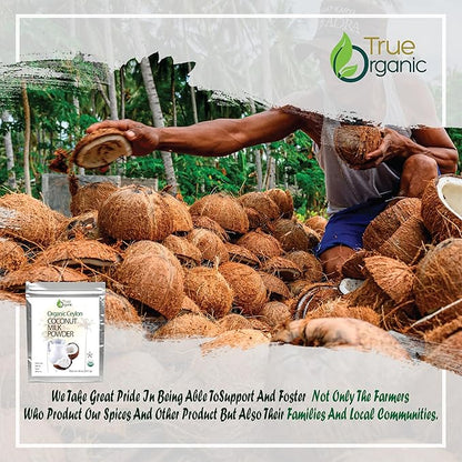 True Organic Ceylon Coconut Milk Powder, 1 Pound Bulk Bag