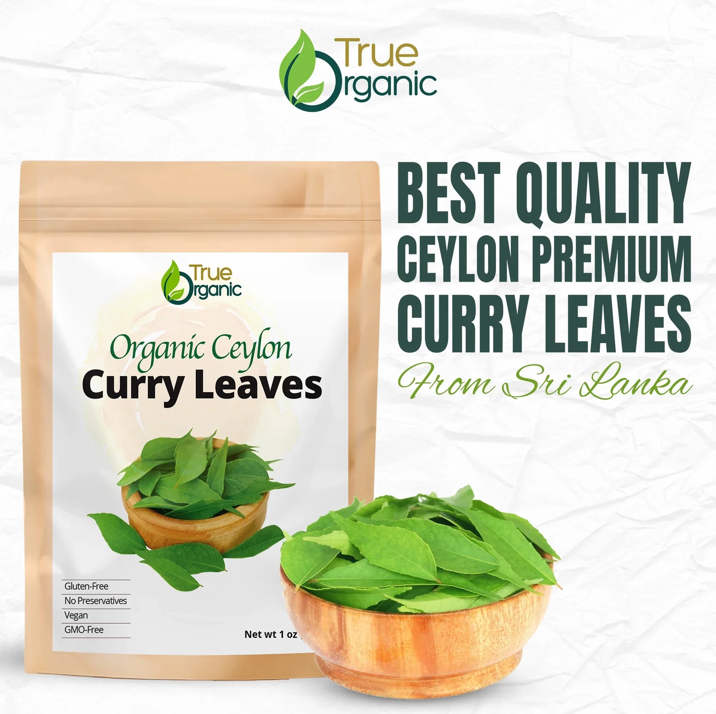 True Organic Curry Leaves 01 oz