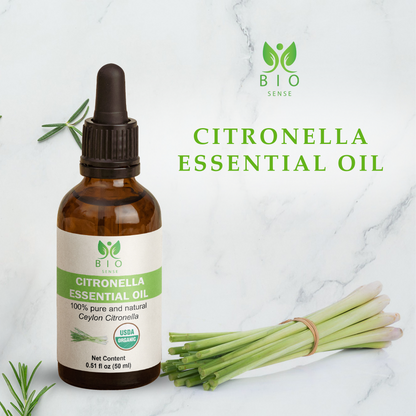 True Organic Citronella Essential Oil 0.51 FL Oz (15 ml)