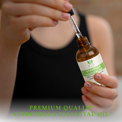 True Organic Citronella Essential Oil 0.51 FL Oz (15 ml)