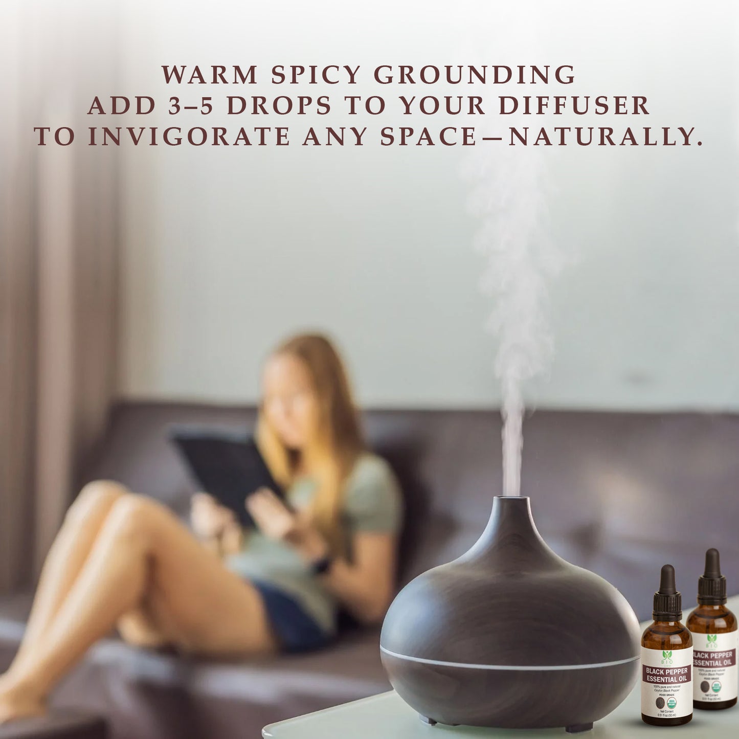 True Organic Black Pepper Essential Oil 15 mL (0.5 Fl Oz)