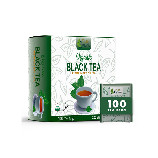True Organic Premium Ceylon Black Tea, 100 Tea Bags