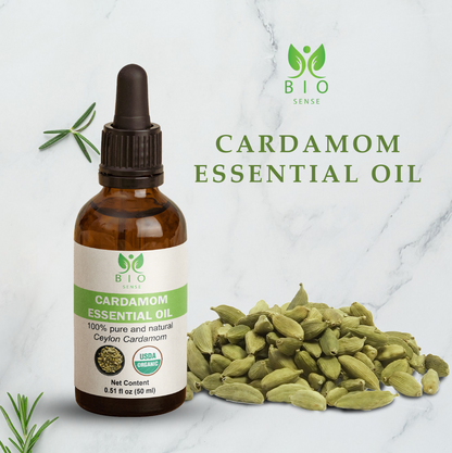 True Organic Cardamom Essential Oil 15 mL (0.5 Fl Oz)
