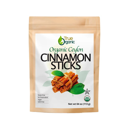 True Organic Cinnamon Sticks 04 Oz