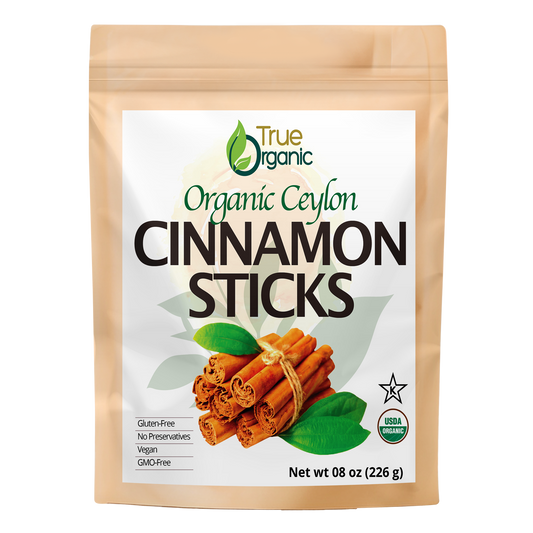 True Organic Cinnamon Sticks 08 Oz