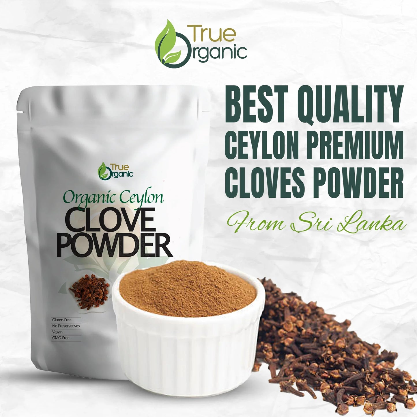True Organic Cloves Ground 3.5 Oz