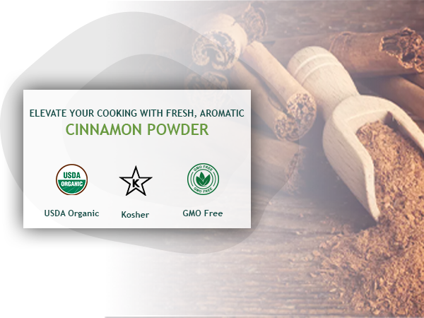 True Organic Cinnamon Powder 16 Oz