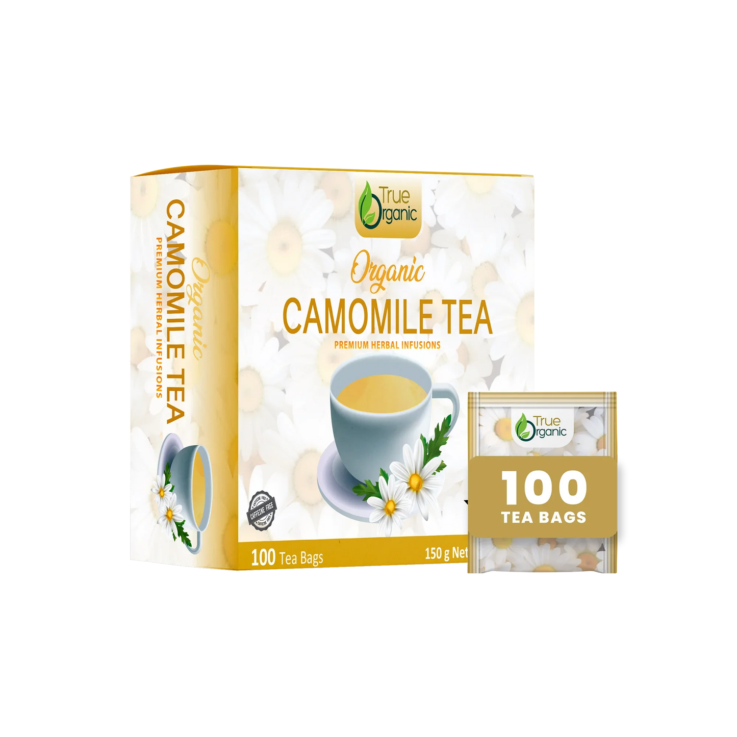 True Organic Chamomile Tea, 100 Tea Bags