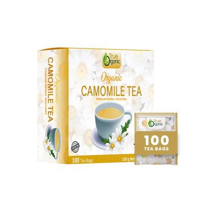 True Organic Chamomile Tea, 100 Tea Bags
