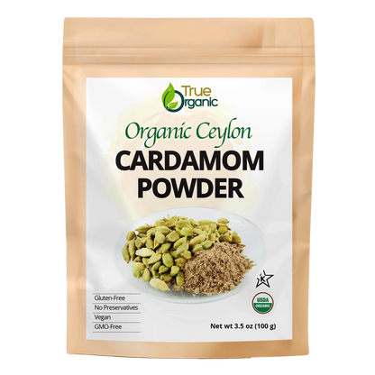 True Organic Cardamom Powder 3.5 Oz