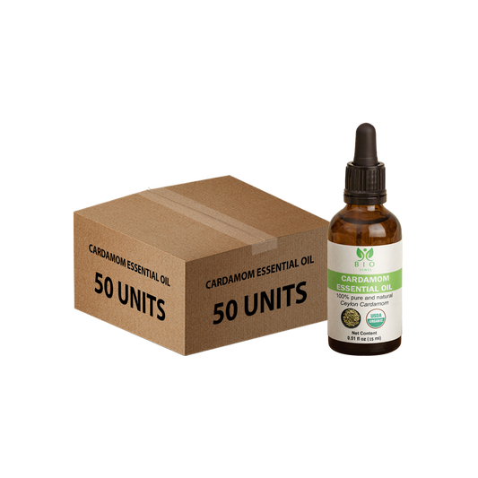 Bio Sense Cardamom Essential Oil 15 ml Bulk Pack (50 Units)