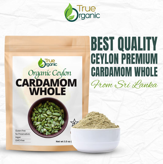 True Organic Cardamom Whole 3.5 oz