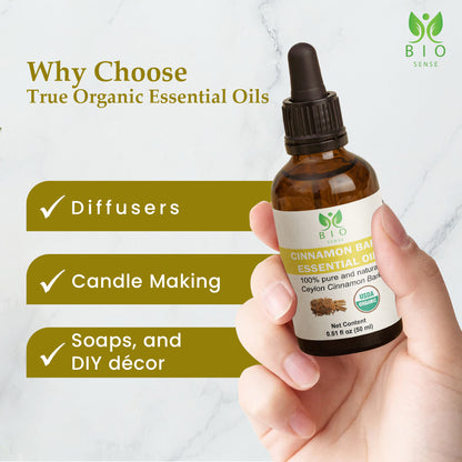 True Organic Cinnamon bark Oil  0.51 FL Oz (15 ml)