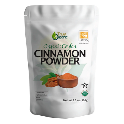 True Organic Cinnamon Powder 3.5 Oz