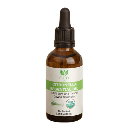 True Organic Citronella Essential Oil 0.51 FL Oz (15 ml) - True Organics