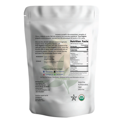 True Organic Cloves Whole 16 Oz