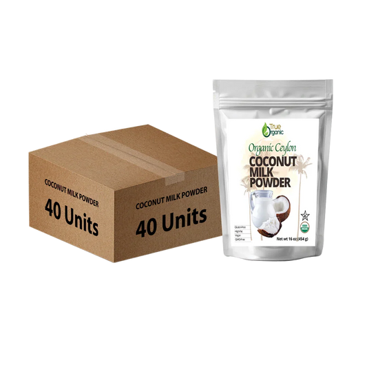 True Organic Ceylon Coconut Milk Powder, 1 Pound Bulk Pack, ( 40 Units )