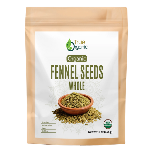 True Organic Fennel Seeds 16 Oz