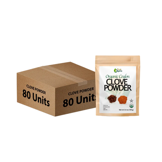 True Organic Ceylon Ground Cloves 3.5 Oz Bulk Pack (80 Units)