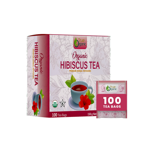 True Organic Hibiscus Tea, 100 Tea Bags.